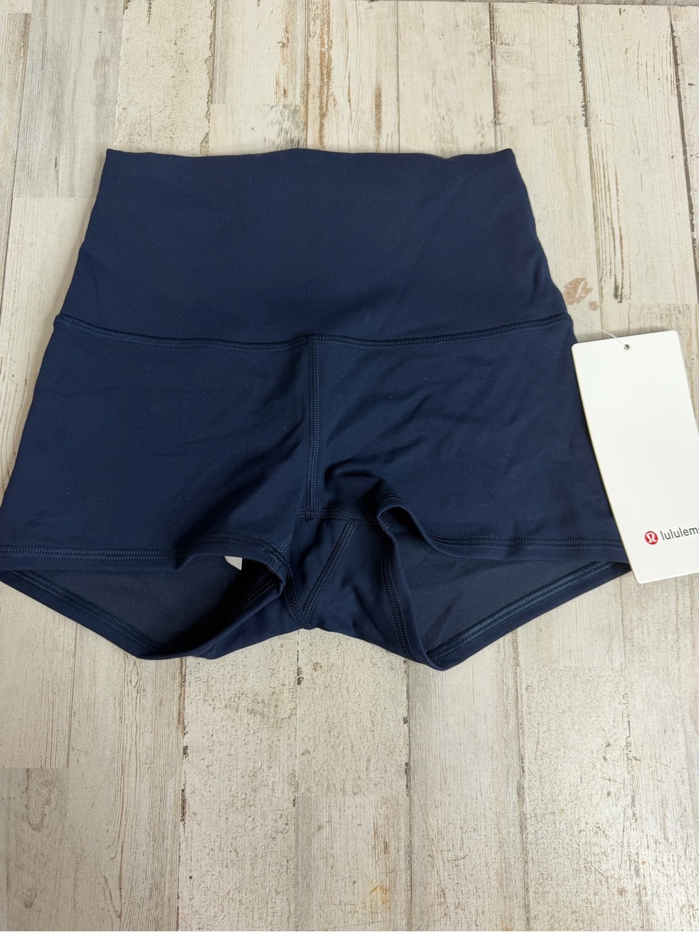 lululemon wunder train athletica Navy High-Waist Athletic Shorts